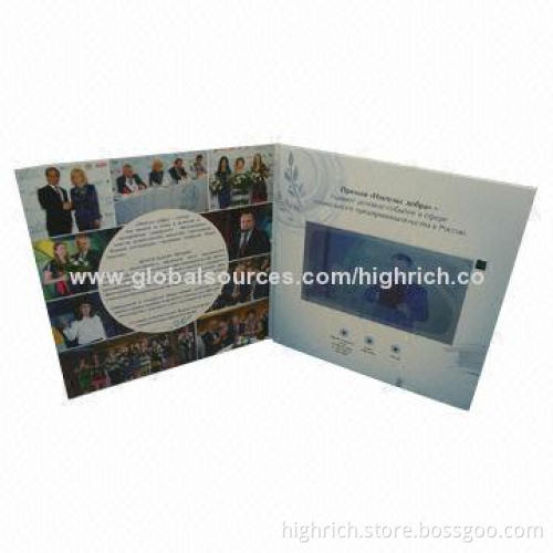 4.3-inch LCD Screen Video Brochure, 128/256MB, 2GB Memory